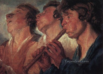 Los músicos itinerantes del barroco flamenco Jacob Jordaens Pinturas al óleo